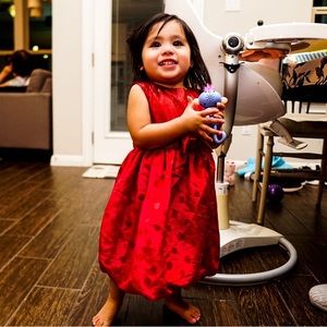 Penelope Mack Toddler / Little Girls Sleeveless Red Formal Dress